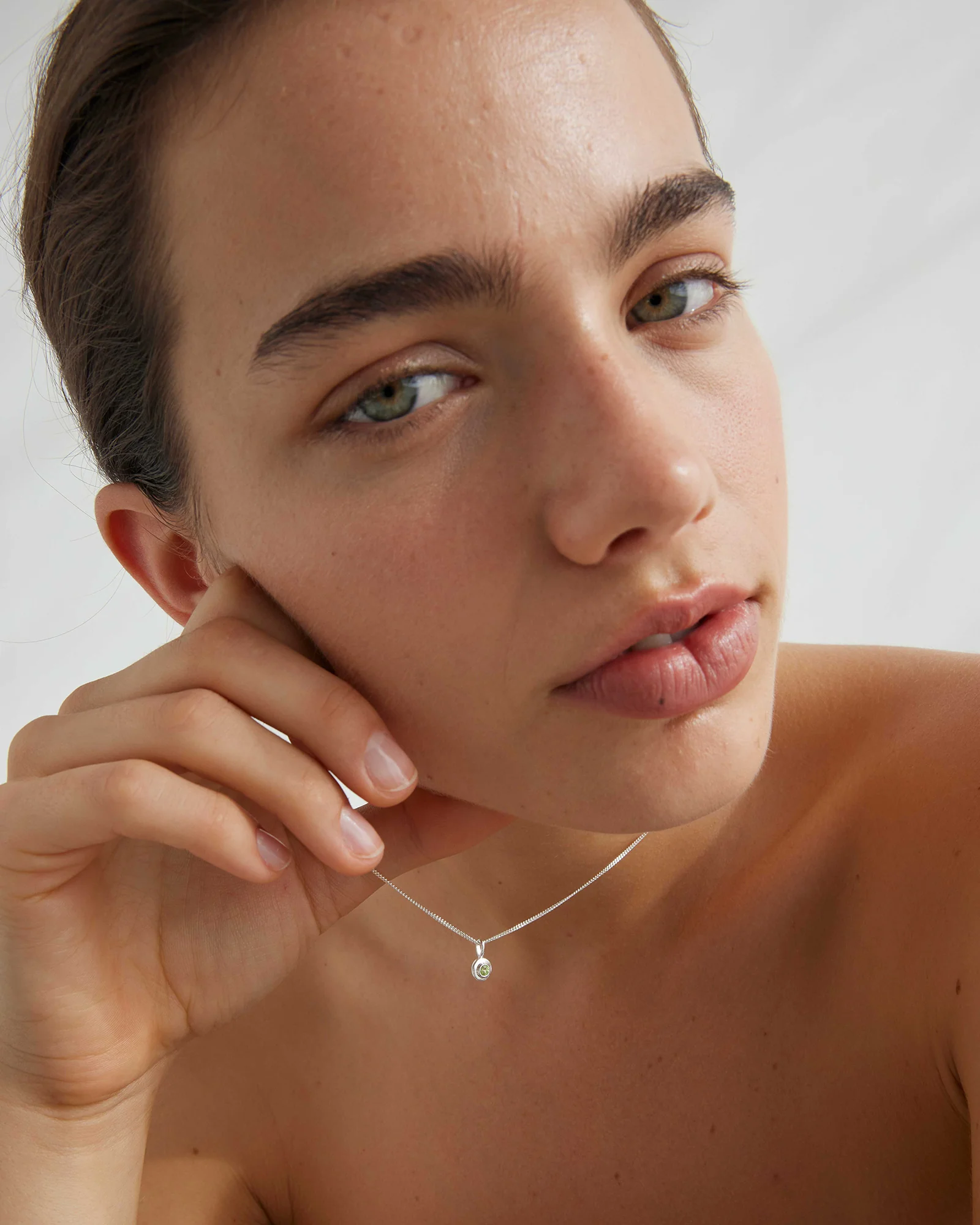 BIRTHSTONE NECKLACE (STERLING SILVER) - Image 4