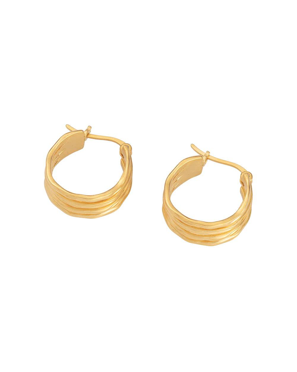BOTANICA HOOPS (18K GOLD PLATED) - Image 6