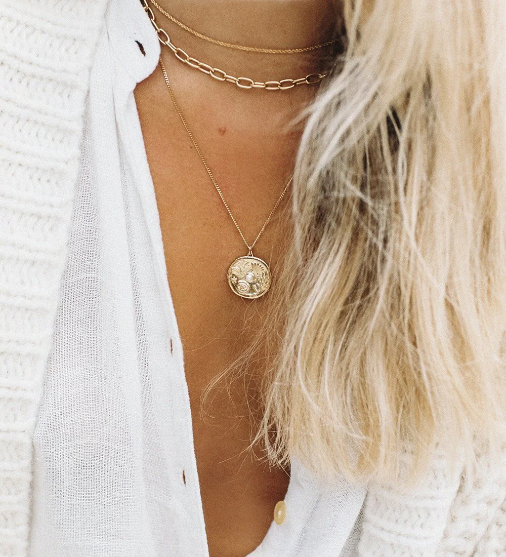 BY THE SEA COIN NECKLACE (STERLING SILVER) - Image 5