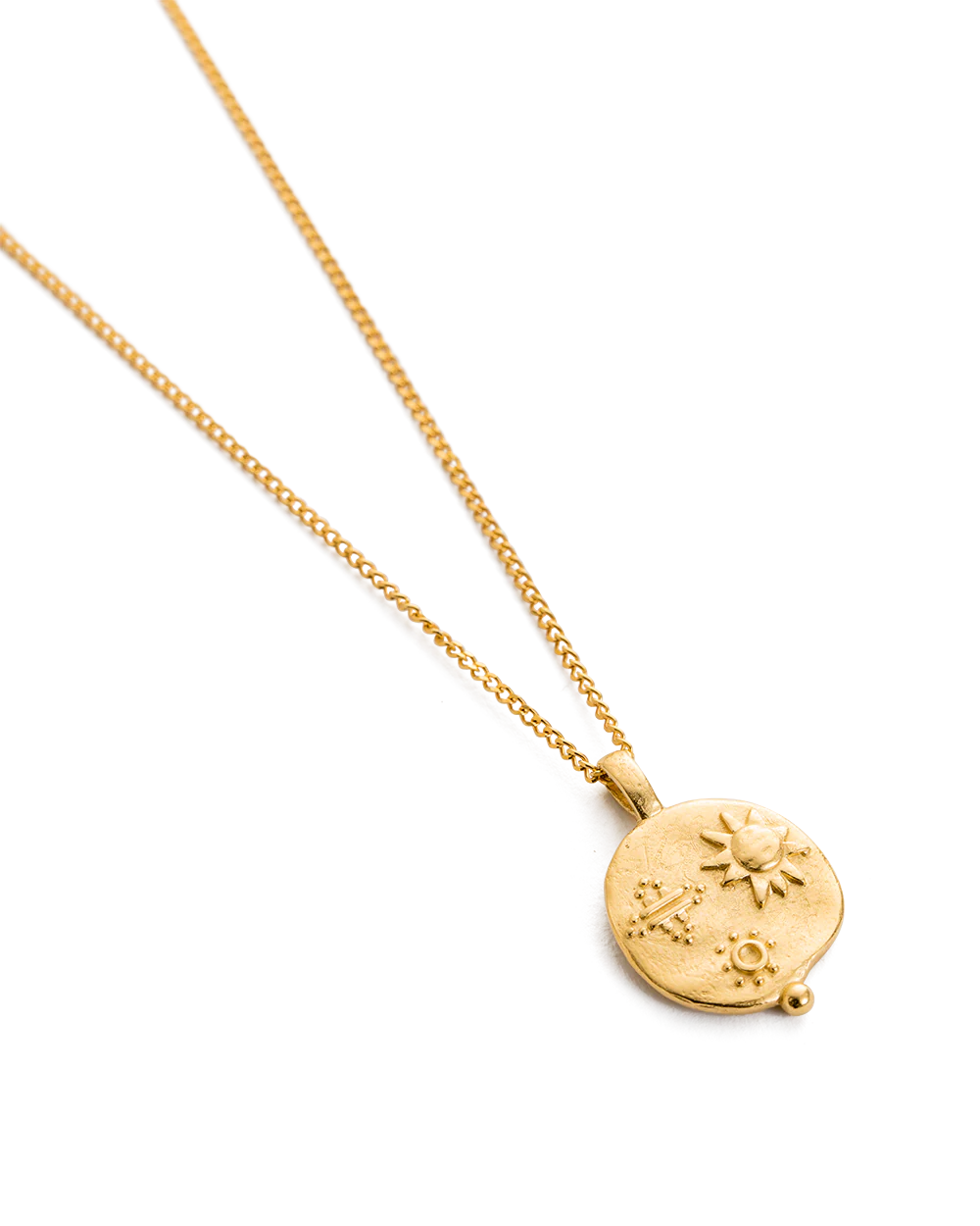 DESERT SUN COIN NECKLACE (18K GOLD VERMEIL) - Image 3