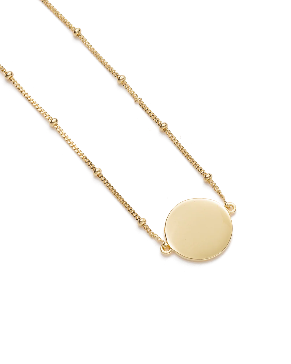 ENGRAVABLE DISC BRACELET (18K GOLD VERMEIL) - Image 4