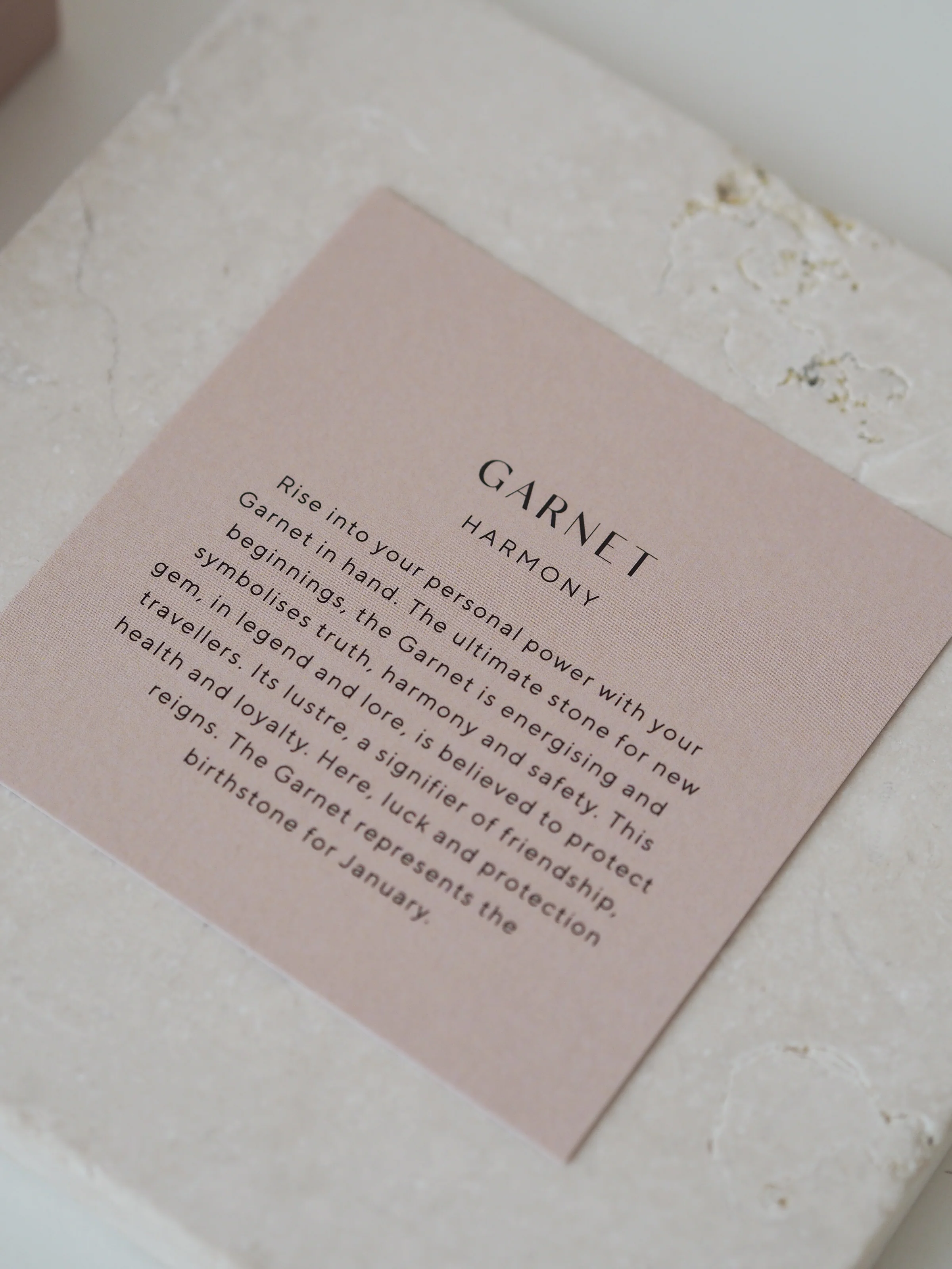 GARNET GEMSTONE (18K GOLD VERMEIL) - Image 5