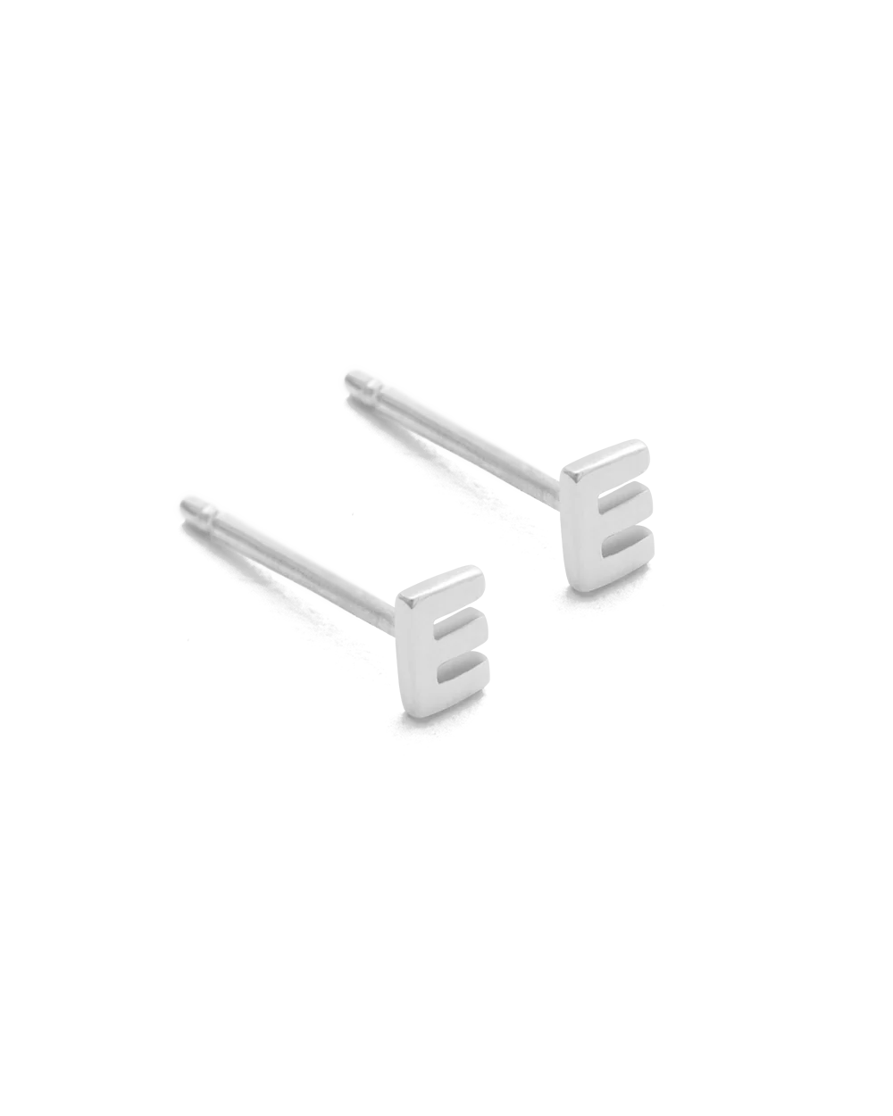 INITIAL EARRINGS (STERLING SILVER) - Image 9