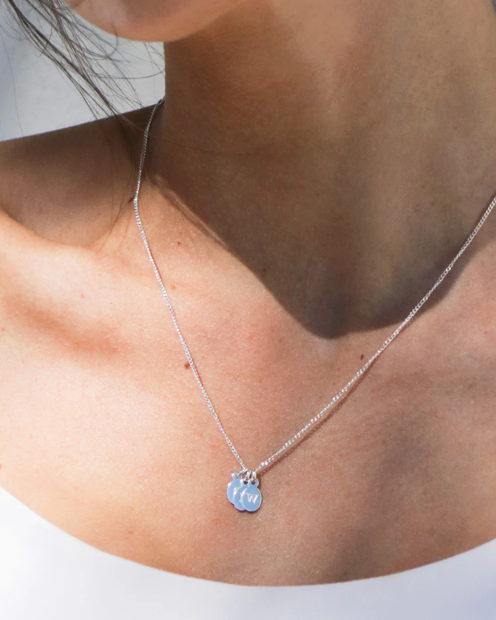 INITIAL NECKLACE A-Z (STERLING SILVER) - Image 3