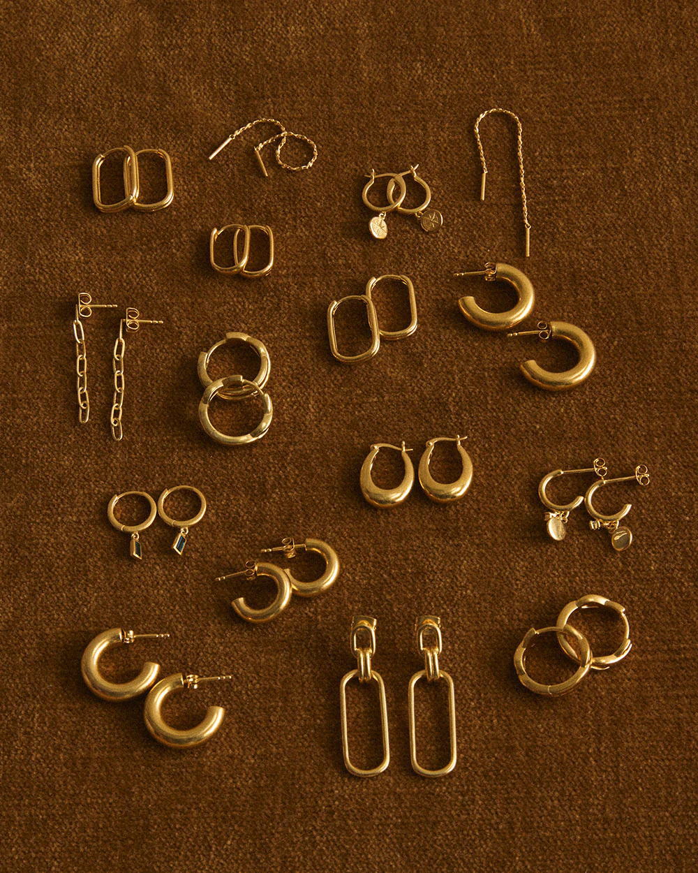 JARDIN HOOPS MEDIUM (18K GOLD PLATED) - Image 4