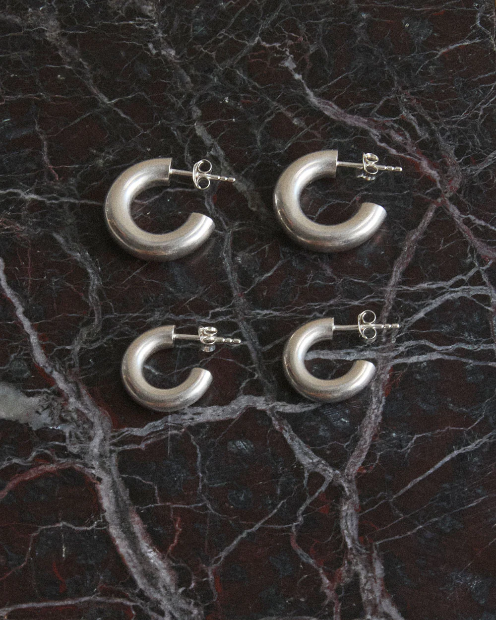 JARDIN HOOPS MEDIUM (STERLING SILVER) - Image 4