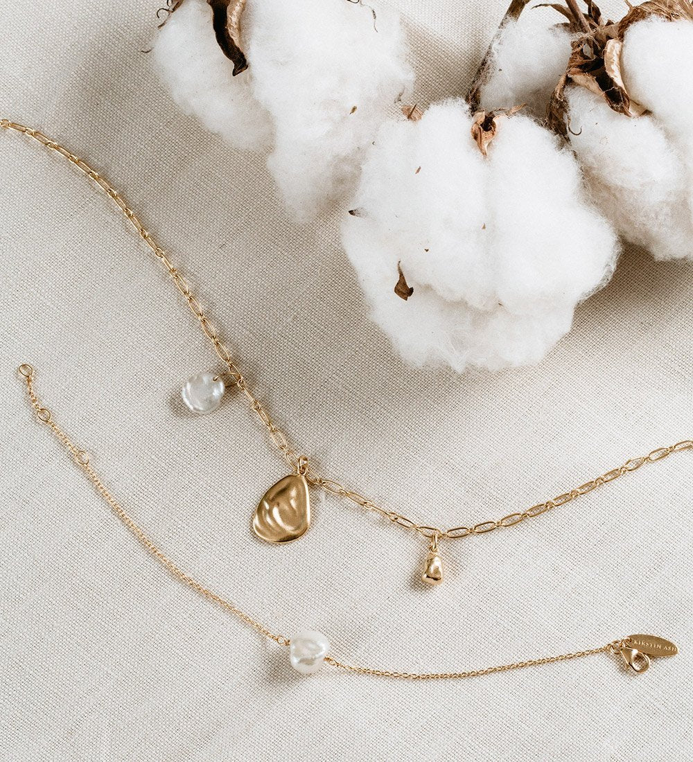 PEARL BRACELET (18K GOLD PLATED) - Image 3