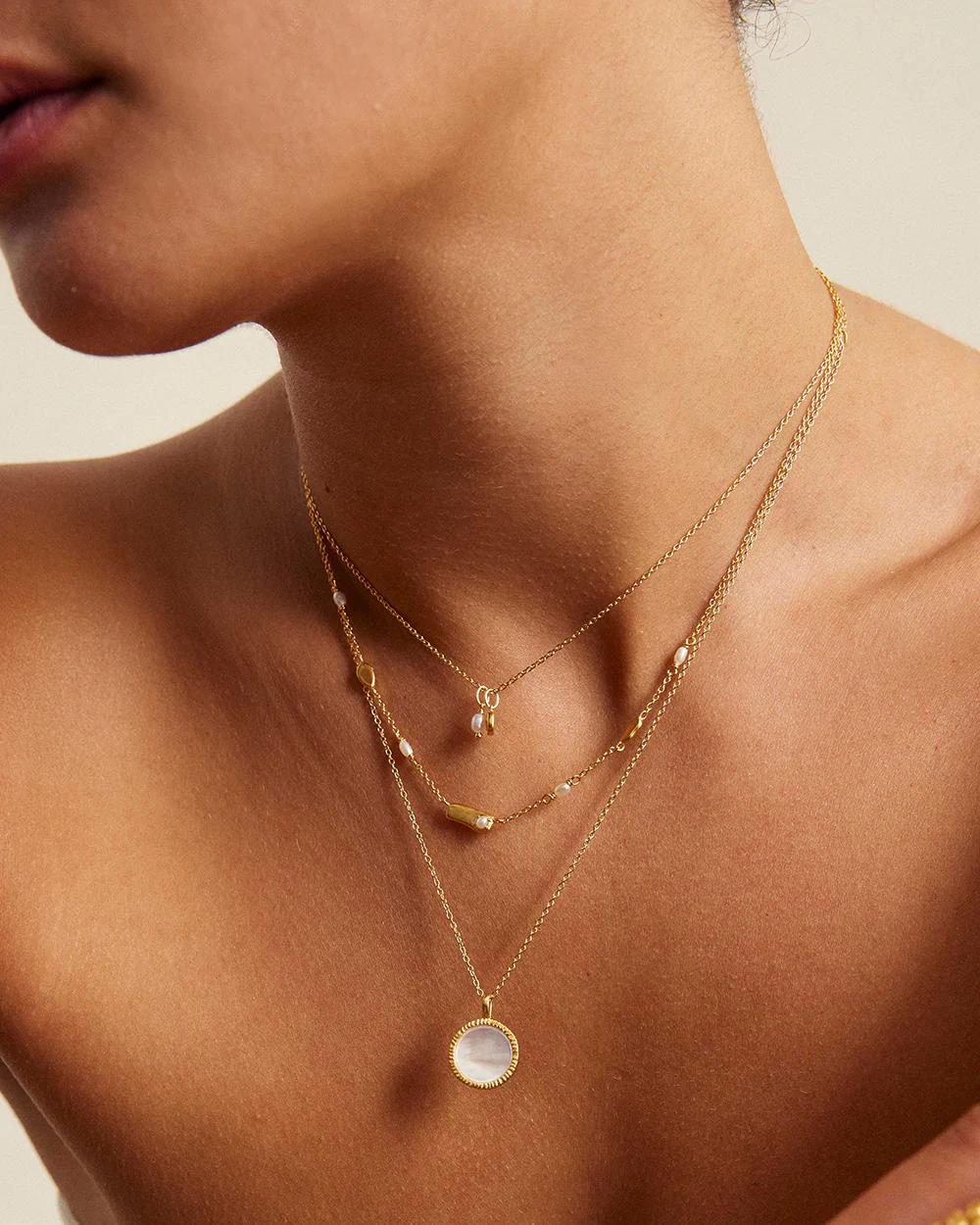 PERLA NECKLACE (18K GOLD VERMEIL) - Image 3
