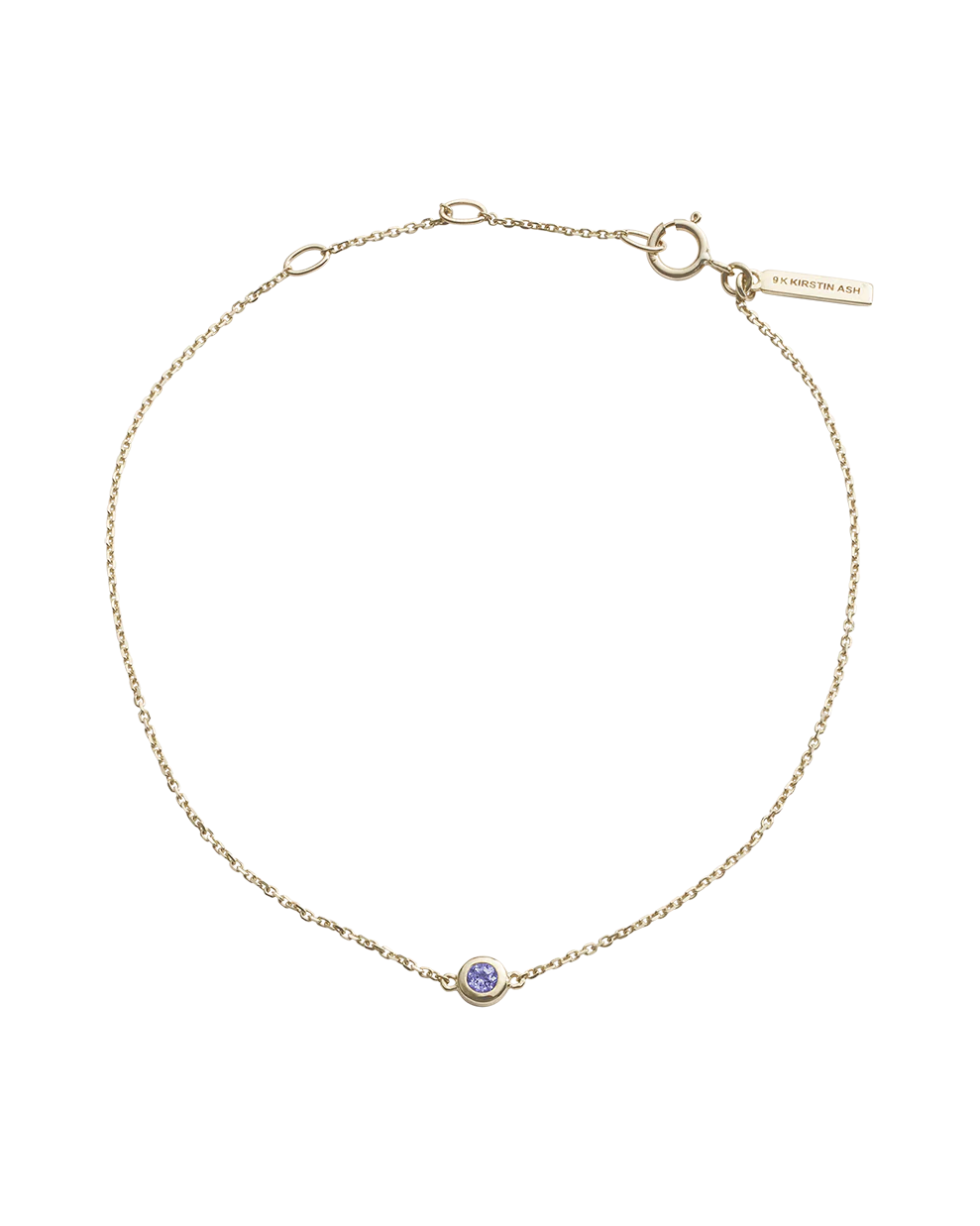 PETITE BIRTHSTONE BRACELET (9K GOLD) - Image 17