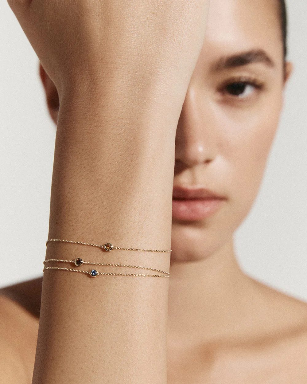 PETITE BIRTHSTONE BRACELET (STERLING SILVER) - Image 3