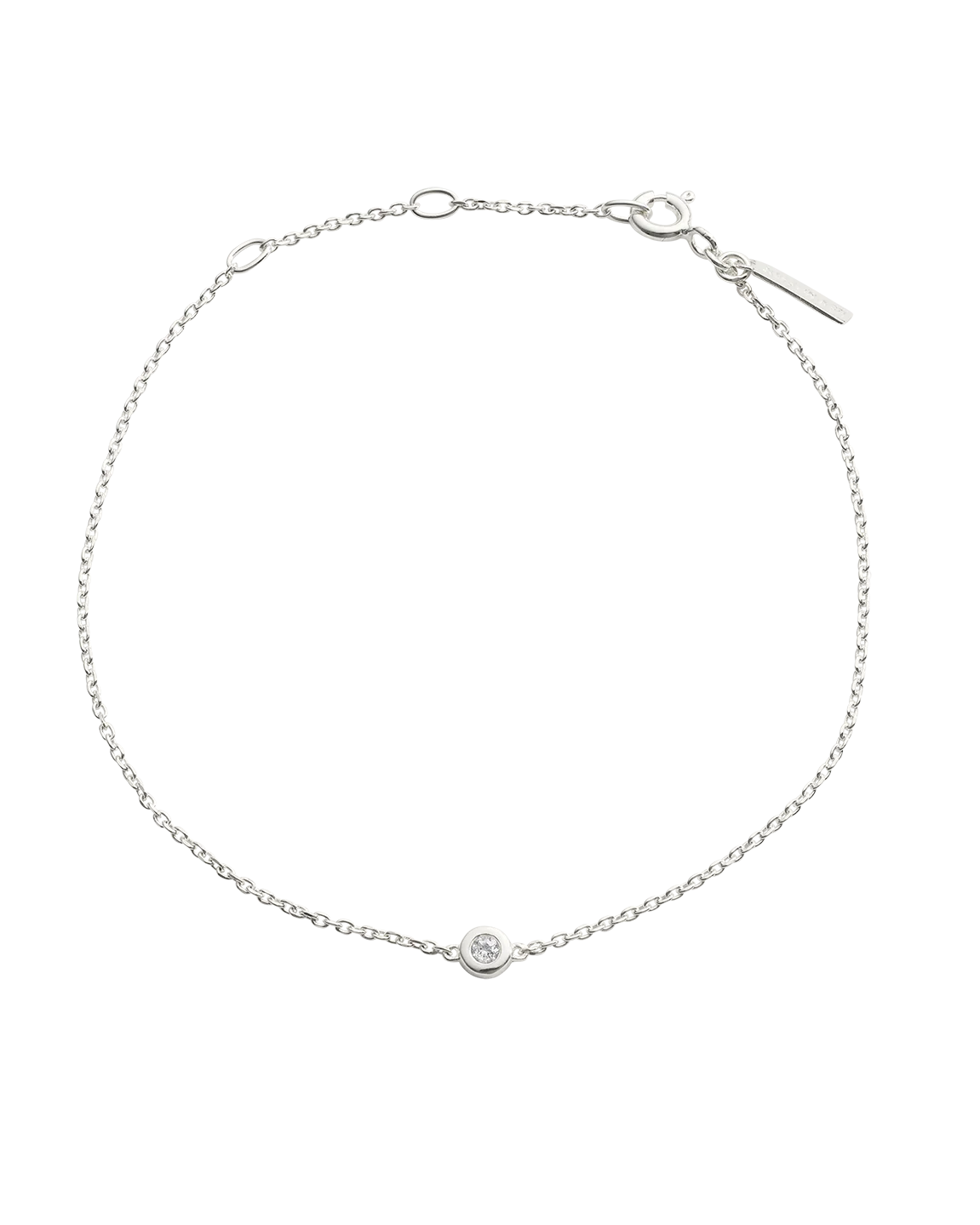 PETITE BIRTHSTONE BRACELET (STERLING SILVER) - Image 9