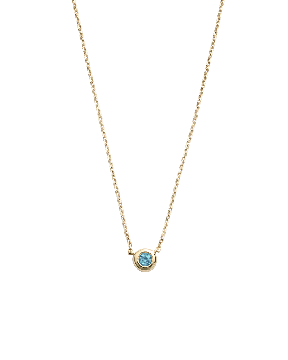 PETITE BIRTHSTONE NECKLACE (9K GOLD) - Image 13