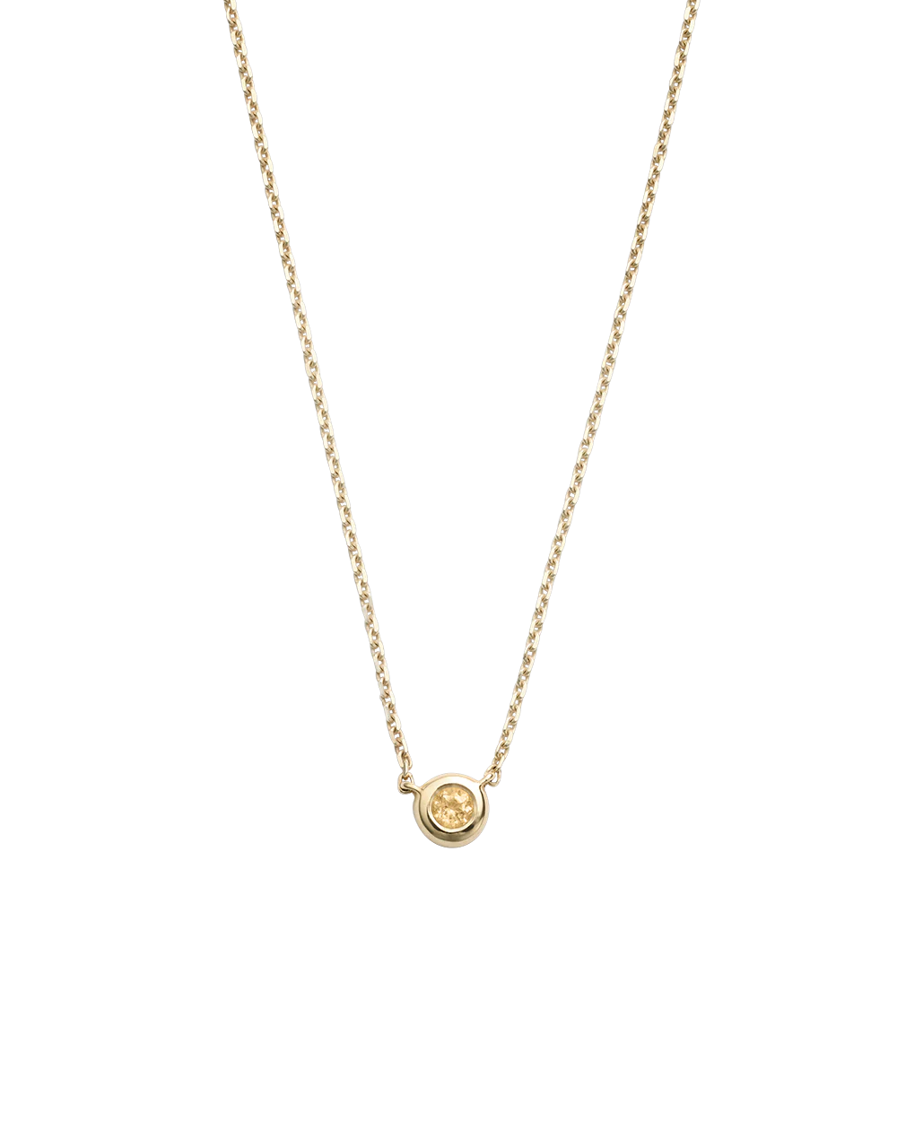 PETITE BIRTHSTONE NECKLACE (9K GOLD) - Image 15