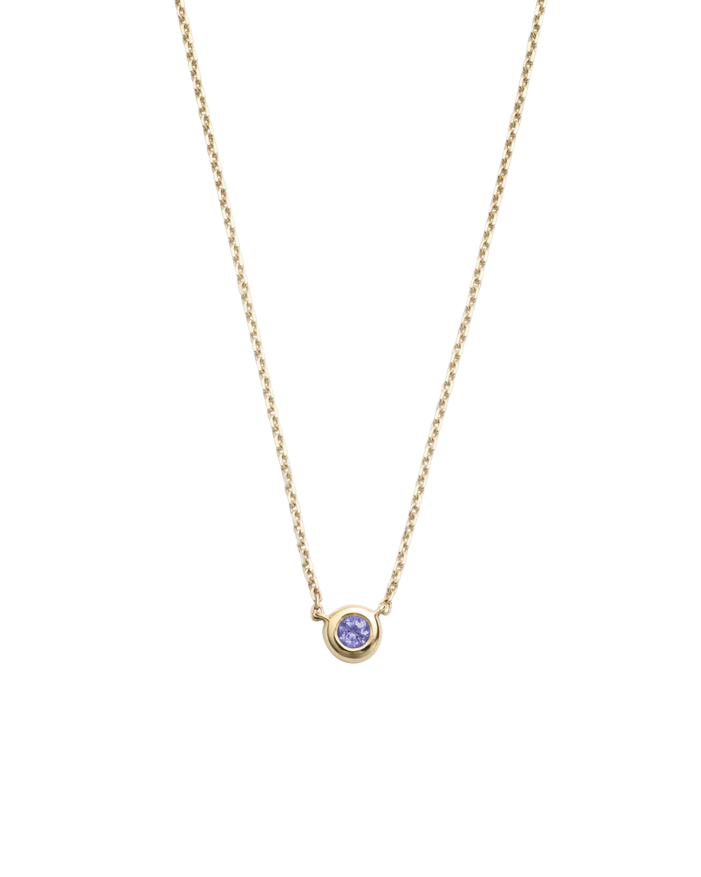 PETITE BIRTHSTONE NECKLACE (9K GOLD) - Image 16