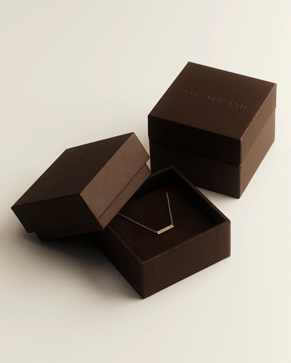 PETITE BIRTHSTONE NECKLACE (9K GOLD) - Image 7