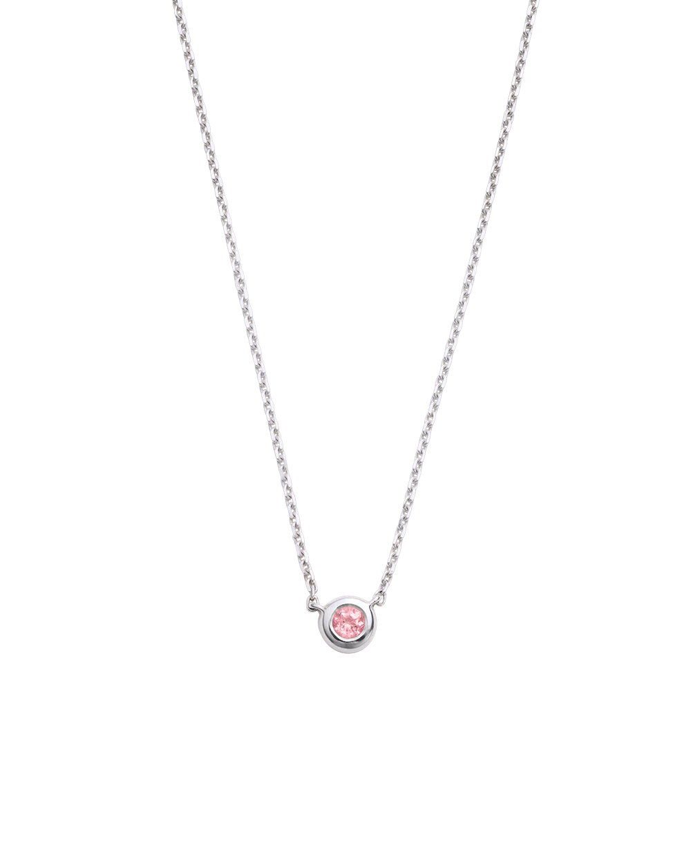 PETITE BIRTHSTONE NECKLACE (STERLING SILVER) - Image 13