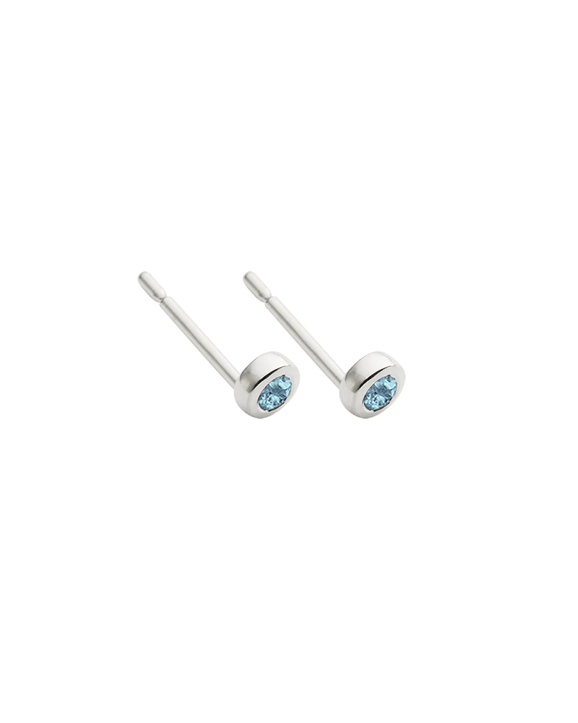 PETITE BIRTHSTONE STUDS (STERLING SILVER) - Image 4