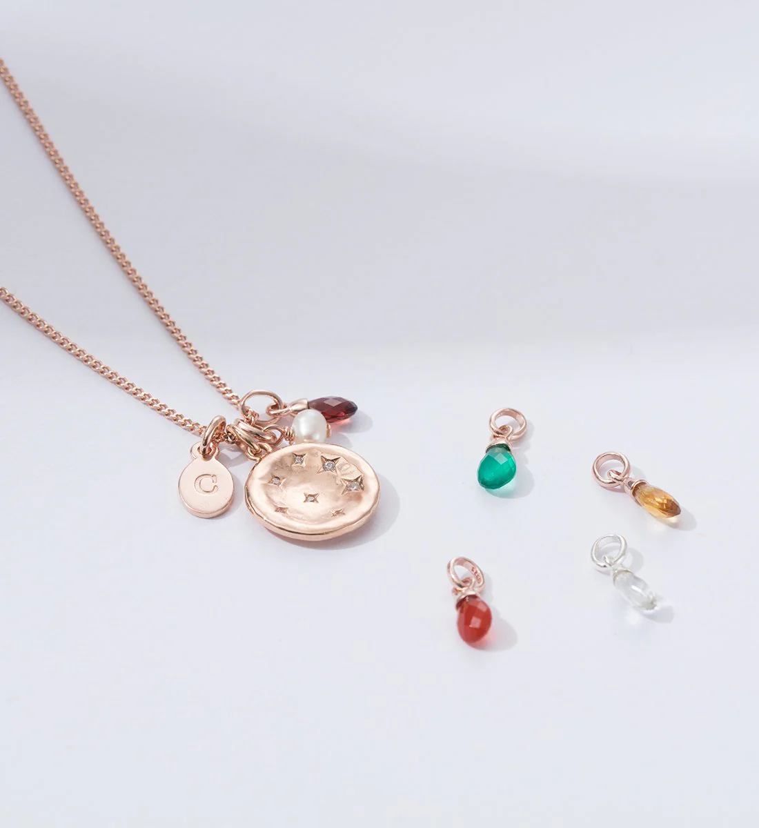 RED AGATE GEMSTONE (18K GOLD VERMEIL) - Image 4