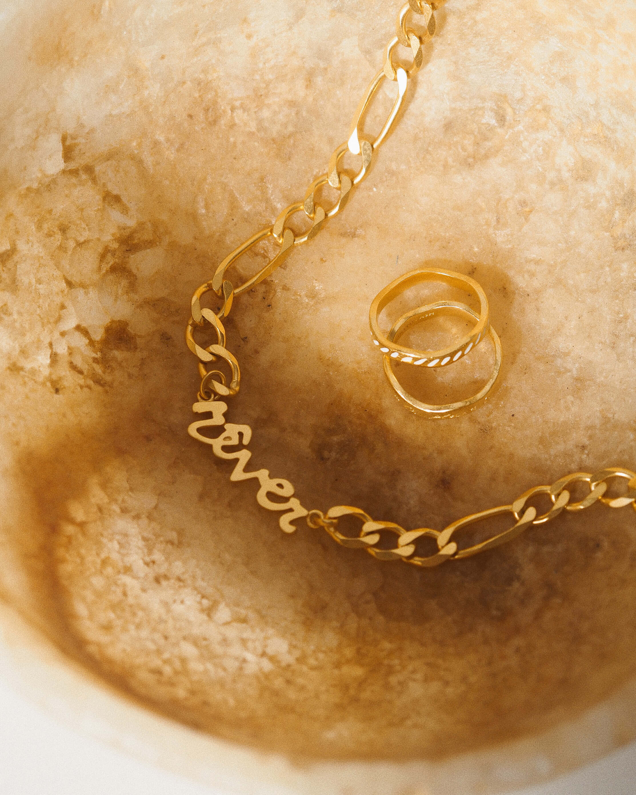 REVER CHAIN NECKLACE (18K GOLD PLATED) - Image 6