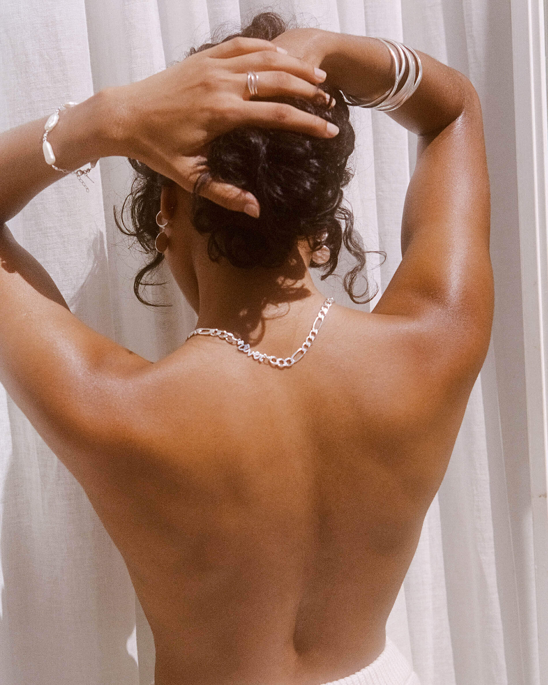 REVER CHAIN NECKLACE (STERLING SILVER) - Image 6