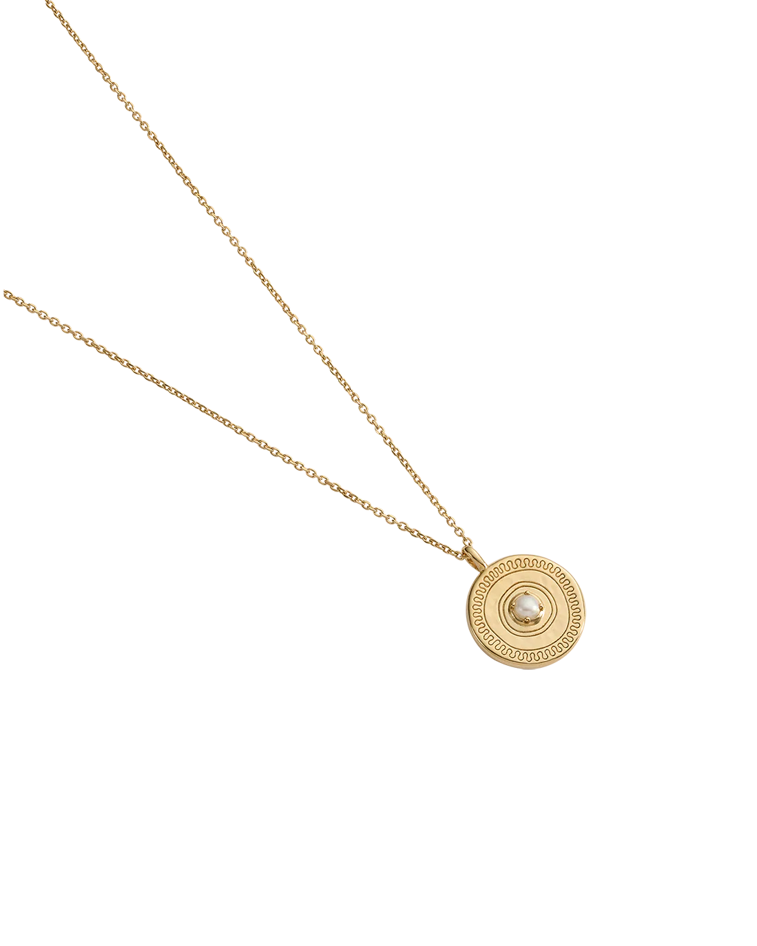 SOLACE COIN NECKLACE (18K GOLD VERMEIL) - Image 4