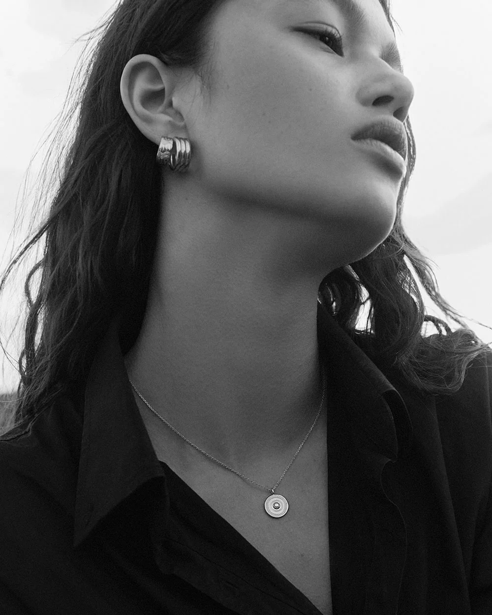 SOLACE COIN NECKLACE (STERLING SILVER) - Image 3