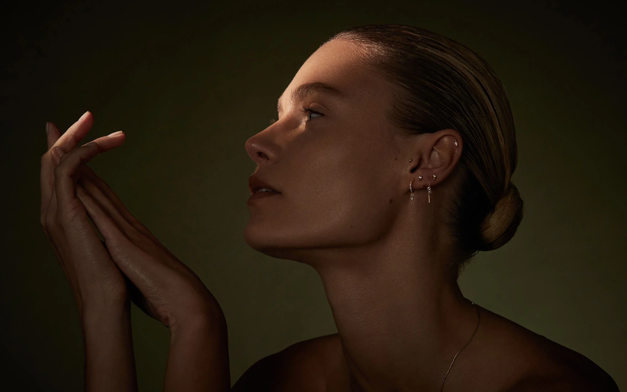 THREE DOT STUDS (GOLD) - Image 5