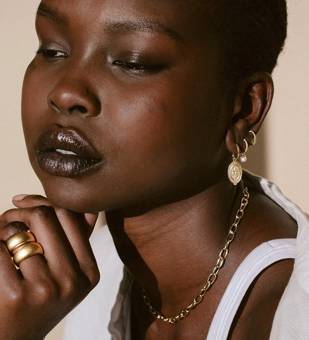 TINY PEARL HOOPS (STERLING SILVER) - Image 6