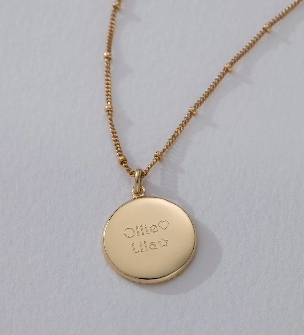 TRAVELLER COIN NECKLACE (18K GOLD VERMEIL) - Image 3