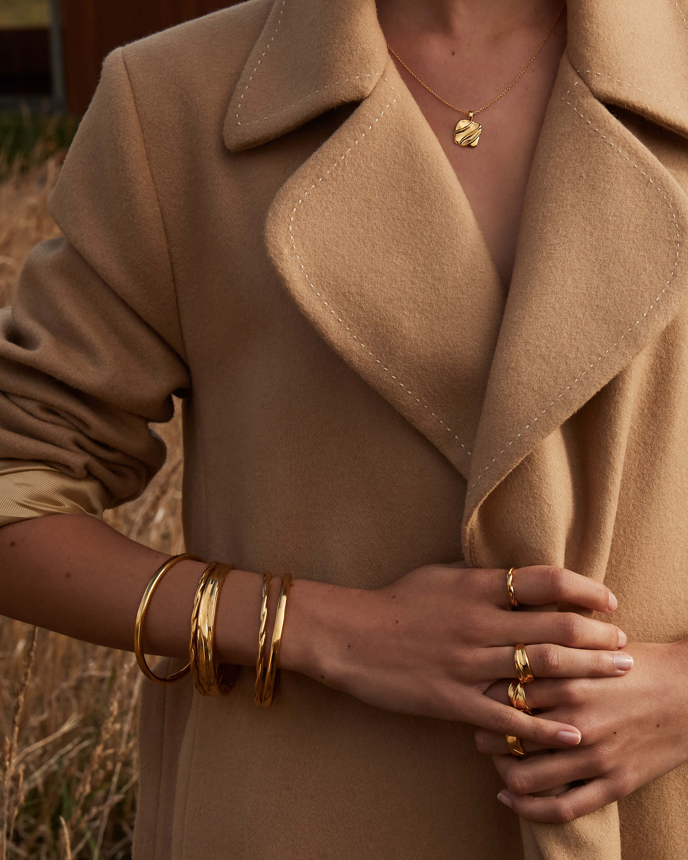 WAVE RING (18K GOLD VERMEIL) - Image 7